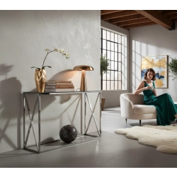 SKD-87 KONSOLA LOFT INDUSTRIALNA STAL CZARNA STAL NIERDZEWNA INOX